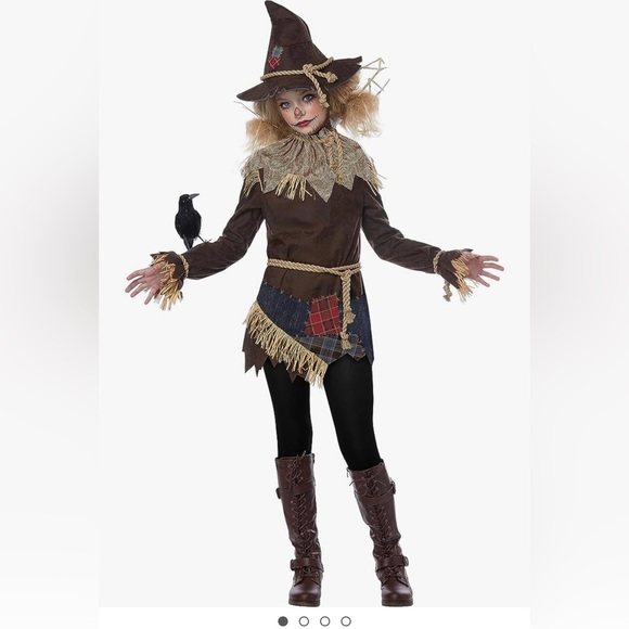 Creepy Scarecrow Girls Medium - Picture 2 of 3